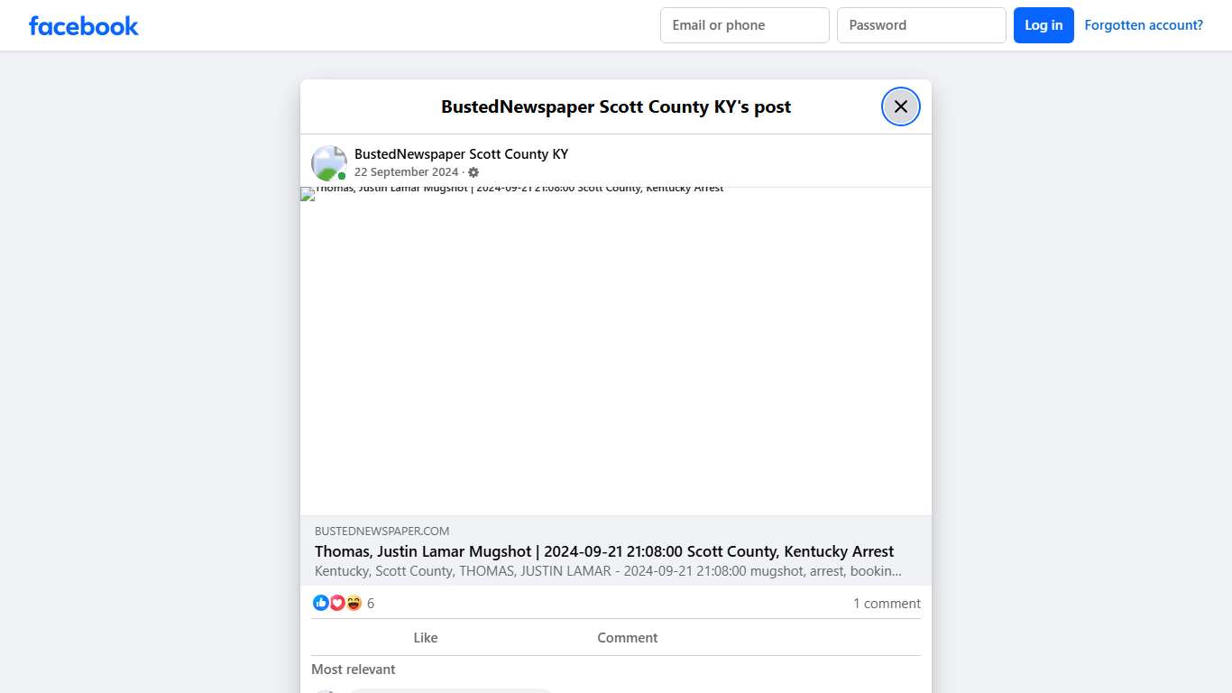 BustedNewspaper Scott County KY Facebook