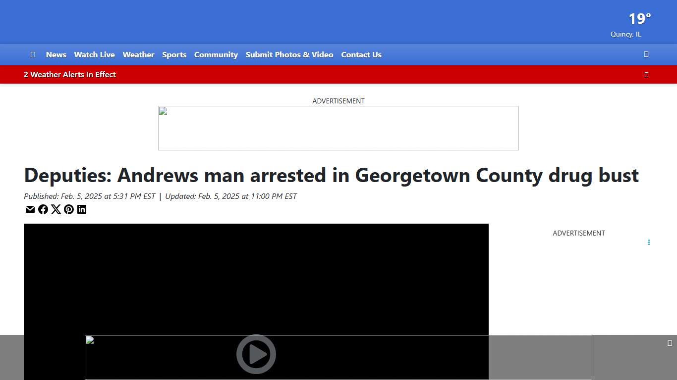 Deputies: Andrews man arrested in Georgetown County drug bust